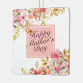 Elegant Happy Moederdag Floral Lijst Ornament (Links)