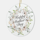 Elegant Happy Moederdag Floral Lijst Ornament (Links)