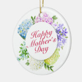 Elegant Happy Moederdag Floral Lijst Ornament (Links)