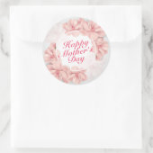 Elegant Happy Moederdag Floral Lijst Sticker (Tas)