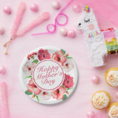 Elegant Happy Moederdag Floral Paper Bord (Feest)