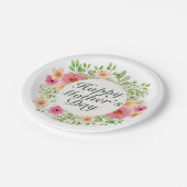 Elegant Happy Moederdag Floral Paper Bord (Gekanteld)