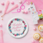 Elegant Happy Moederdag Floral Paper Bord (Feest)