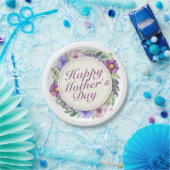Elegant Happy Moederdag Floral Paper Bord (Feest)