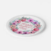 Elegant Happy Moederdag Floral Paper Bord (Gekanteld)