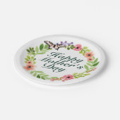 Elegant Happy Moederdag Floral Paper Bord (Gekanteld)