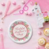Elegant Happy Moederdag Floral Paper Bord (Feest)