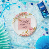 Elegant Happy Moederdag Floral Paper Bord (Feest)