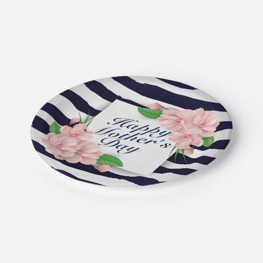 Elegant Happy Moederdag Floral Paper Bord (Gekanteld)