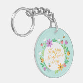 Elegant Happy Moederdag Floral | SLEUTELHANGER (Voorkant Links)
