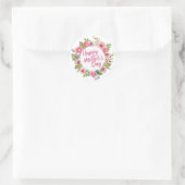 Elegant Happy Moederdag Floral | STICKER (Tas)