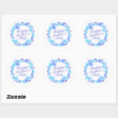 Elegant Happy Moederdag Floral | Stickerzegel Ronde Sticker (Vel)
