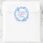 Elegant Happy Moederdag Floral | Stickerzegel Ronde Sticker (Tas)