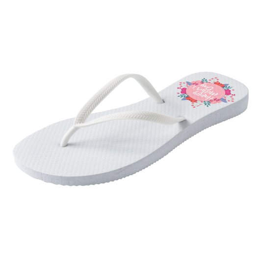 Elegant Happy Moederdag Floral | TEENSLIPPERS (Schuin)