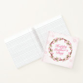 Elegant Happy Moederdag Floral Wreate Notitieboek (Binnen)