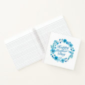Elegant Happy Moederdag Floral Wreate Notitieboek (Binnen)
