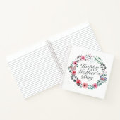 Elegant Happy Moederdag Floral Wreate Notitieboek (Binnen)