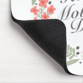 Elegant Happy Moederdag Floral Wreath Mousepad Muismat (Hoek)