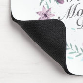 Elegant Happy Moederdag Floral Wreath Mousepad Muismat (Hoek)