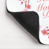 Elegant Happy Moederdag Floral Wreath Mousepad Muismat (Hoek)