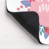 Elegant Happy Moederdag Floral Wreath Mousepad Muismat (Hoek)