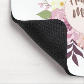 Elegant Happy Moederdag Floral Wreath Mousepad Muismat (Hoek)