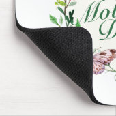 Elegant Happy Moederdag Floral Wreath Mousepad Muismat (Hoek)