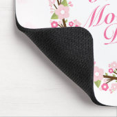 Elegant Happy Moederdag Floral Wreath Mousepad Muismat (Hoek)