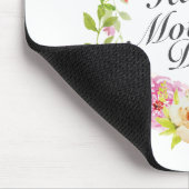 Elegant Happy Moederdag Floral Wreath Mousepad Muismat (Hoek)