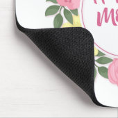 Elegant Happy Moederdag Floral Wreath Mousepad Muismat (Hoek)