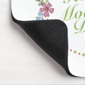 Elegant Happy Moederdag Floral Wreath Mousepad Muismat (Hoek)