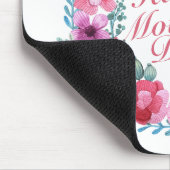 Elegant Happy Moederdag Floral Wreath Mousepad Muismat (Hoek)