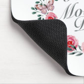 Elegant Happy Moederdag Floral Wreath Mousepad Muismat (Hoek)