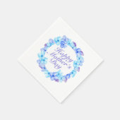 Elegant Happy Moederdag Floral Wreath | Napkin Servet (Hoek)