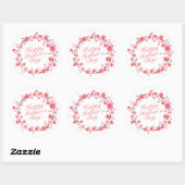 Elegant Happy Moederdag Floral Wreath Sticker (Vel)
