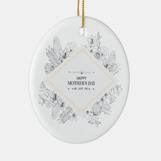 Elegant  Happy Moederdag | ORNAMENT (Rechts)