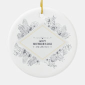 Elegant  Happy Moederdag | ORNAMENT (Achterkant)