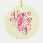 Elegant Happy Moederdag | ORNAMENT (Achterkant)