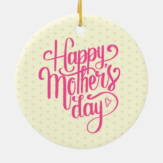 Elegant Happy Moederdag | ORNAMENT (Achterkant)