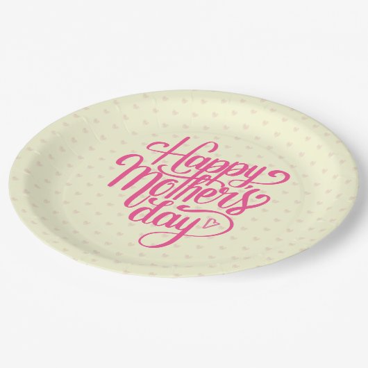 Elegant Happy Moederdag | Papieren Bord (Gekanteld)