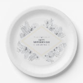 Elegant  Happy Moederdag | Papieren Bord (Voorkant)