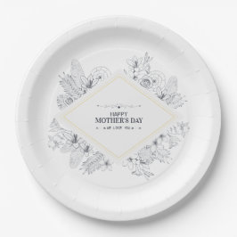 Elegant  Happy Moederdag | Papieren Bord