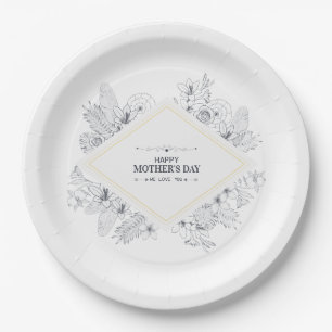 Elegant  Happy Moederdag   Papieren Bord