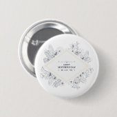 Elegant  Happy Moederdag | Pin-Button Ronde Button 5,7 Cm (Voorkant /achterkant)