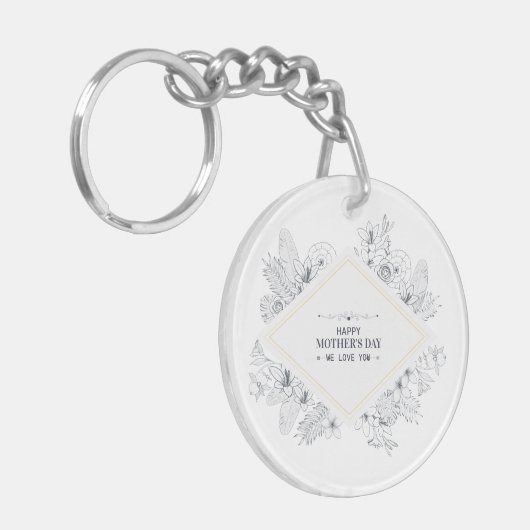 Elegant  Happy Moederdag | SLEUTELHANGER (Voorkant Links)