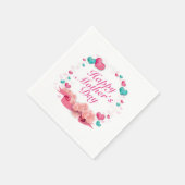 Elegant Happy Moederdag Snoep Hearts servet (Hoek)