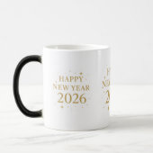 Elegant Happy New Year 2026 Coffee Mug Magische Mok (Links)
