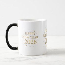 Elegant Happy New Year 2026 Coffee Mug Magische Mok