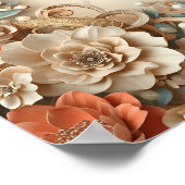 elegant happy new year 2026 floral poster (Hoek)