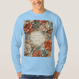 elegant happy new year 2026 long sleeve t-shirt